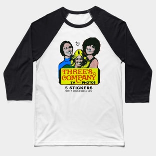 Three's Company Stickers 70s Baseball T-Shirt